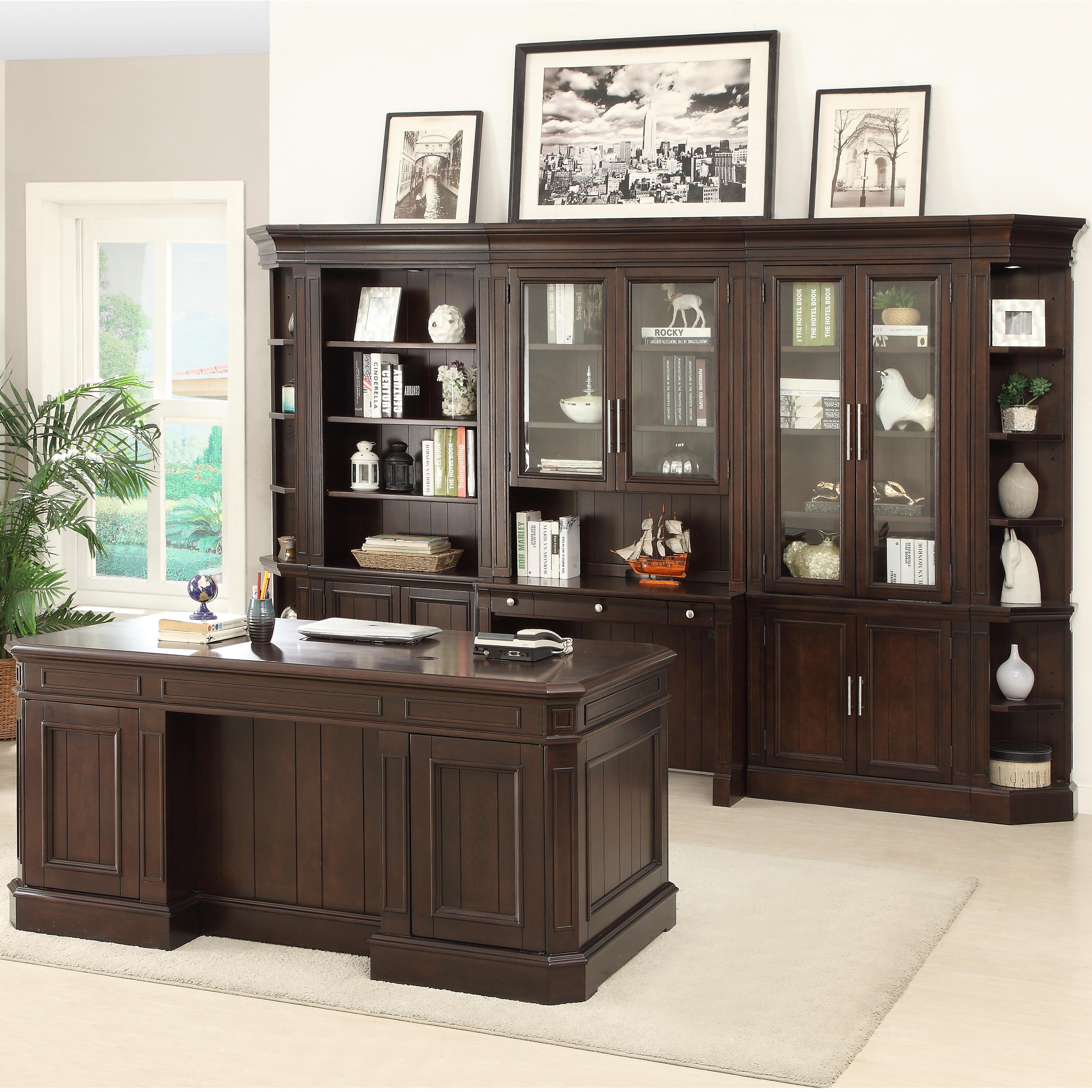 Parker House Stanford STA Wall Unit 5 Wall Unit with Executive Desk and
